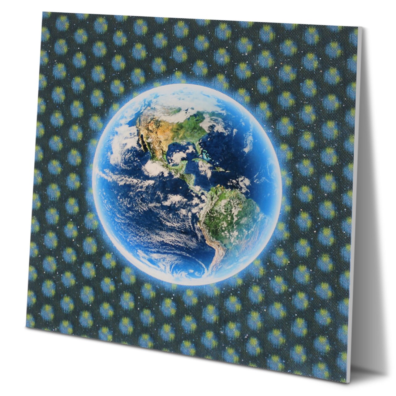 5D Multi-Dimensional Wall Art - Custom Made 5D Earth Wall Art Print On Strong Polycarbonate Panel W/ Vibrant Colors By